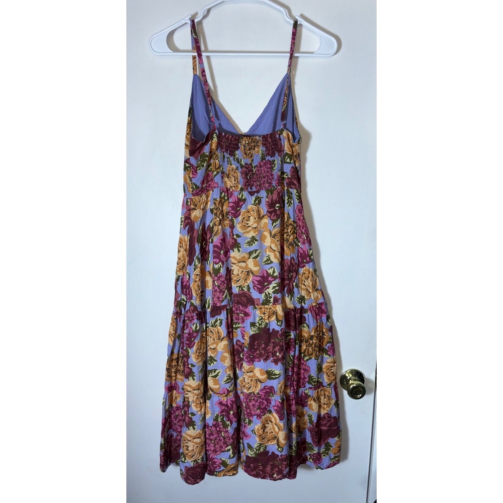 Auguste Selena Marguerite Floral Midi Dress Sz 4 Tiered Strappy Sundress - Picture 8 of 10